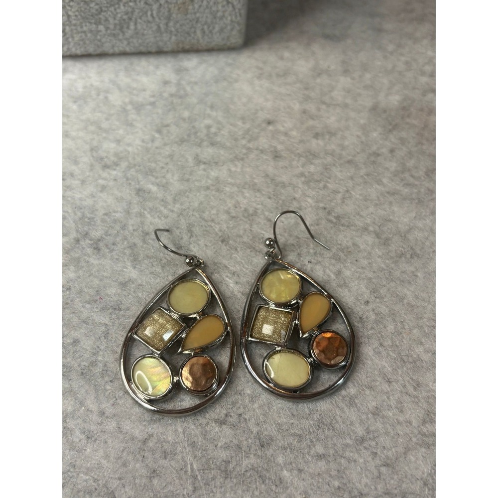 Chico's multi-stone drop earrings